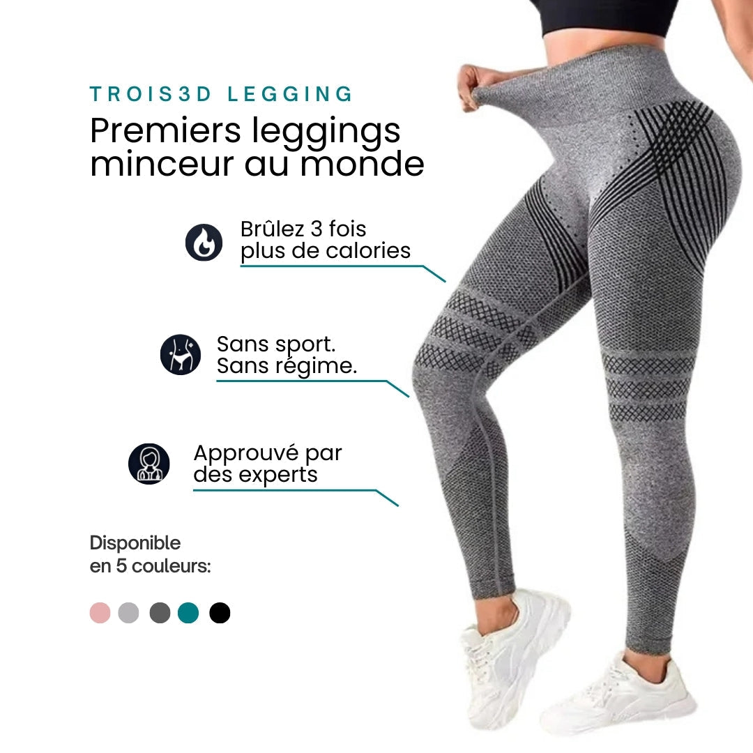 Bradiva- Legging 3D Innovant, Anti Cellulite Confort & Bien-Être
