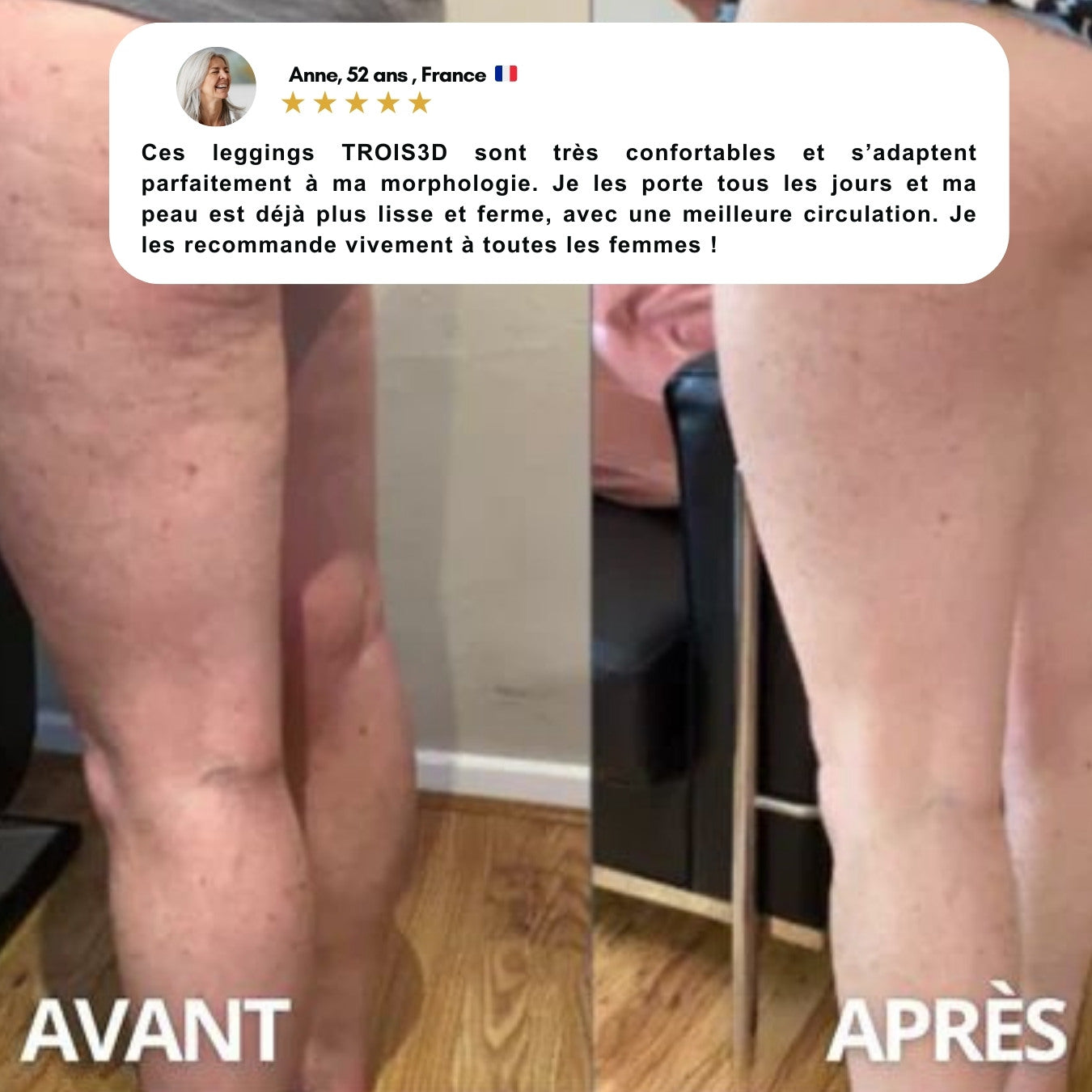 Bradiva- Legging 3D Innovant, Anti Cellulite Confort & Bien-Être