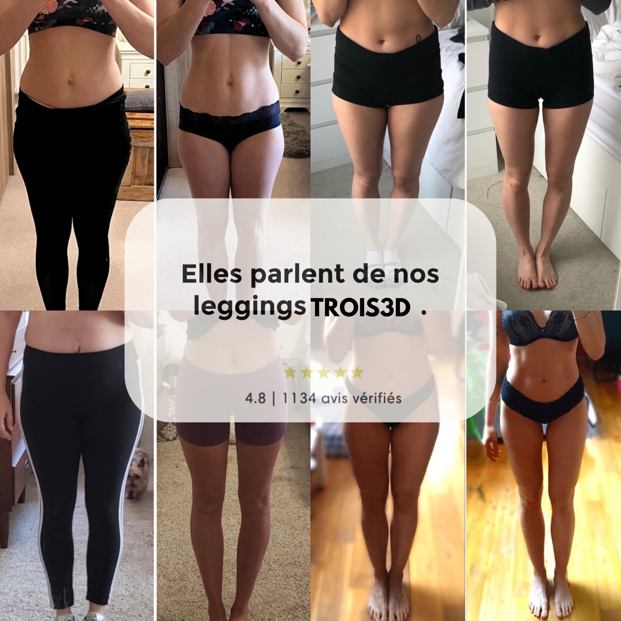 Bradiva- Legging 3D Innovant, Anti Cellulite Confort & Bien-Être